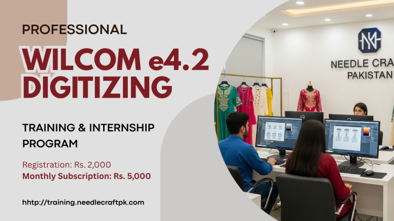 Wilcom e4.2 Digitizing Video Based Learning & Internship Program