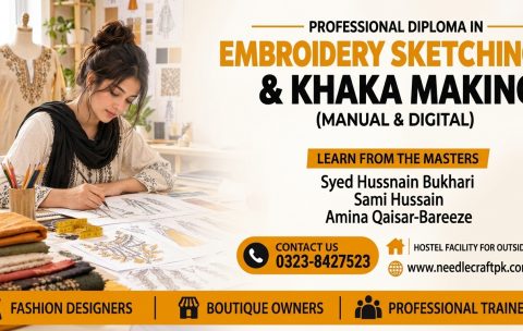 Boutique Sketching and Khaka Making by Needle Crafts Pakistan
